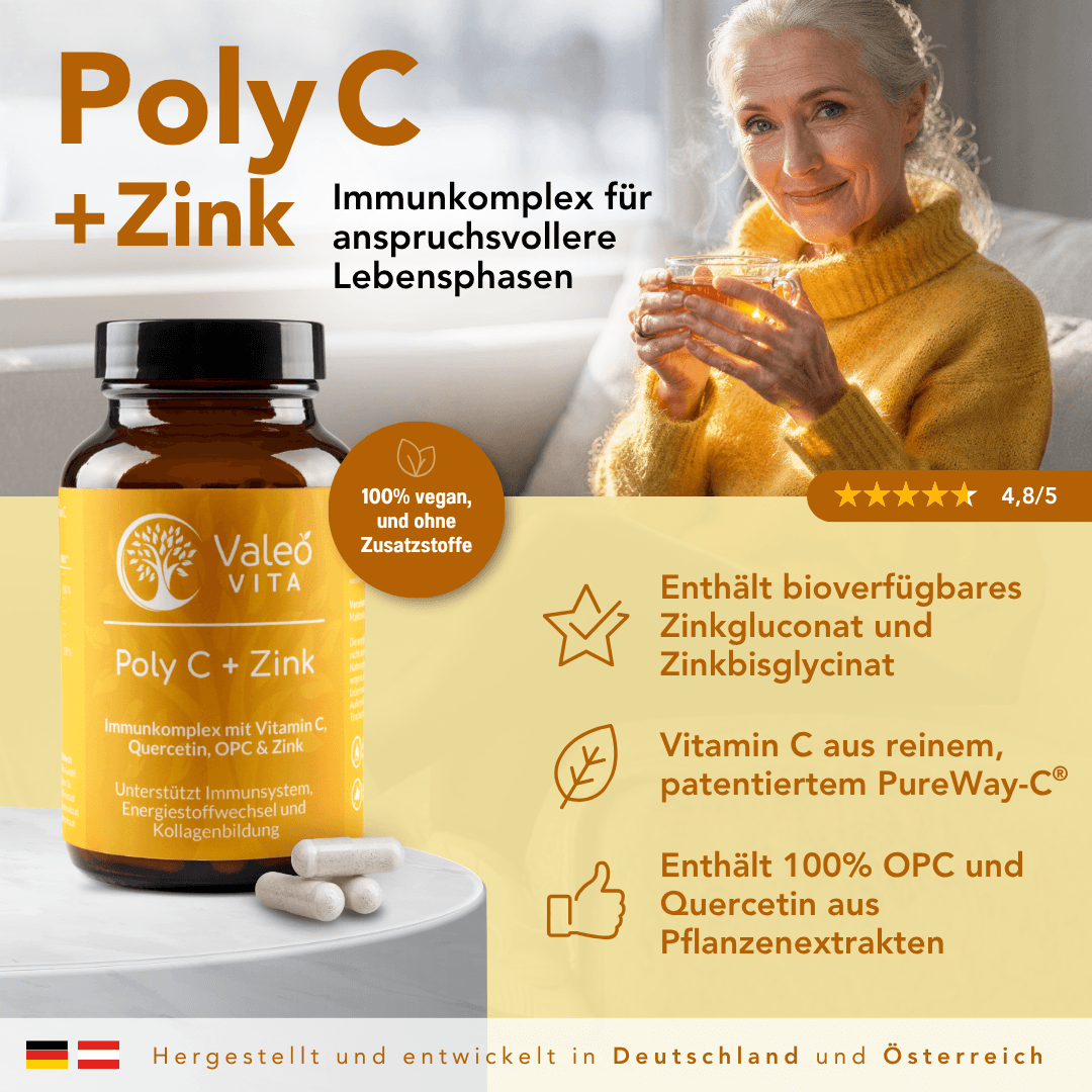 Poly C + Zink Immunkomplex Kapseln