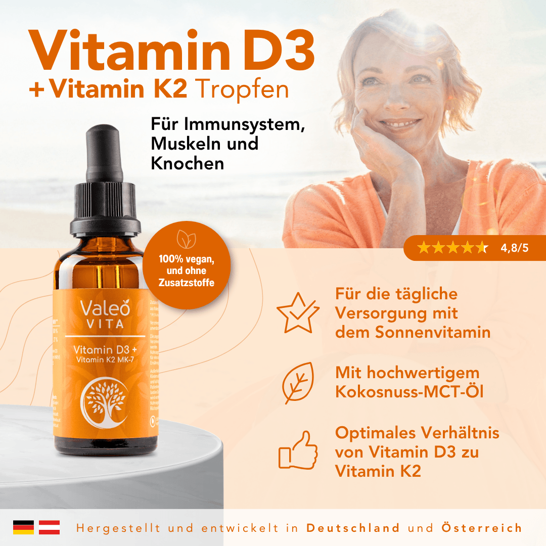 Vitamin D3 + Vitamin K2 Tropfen