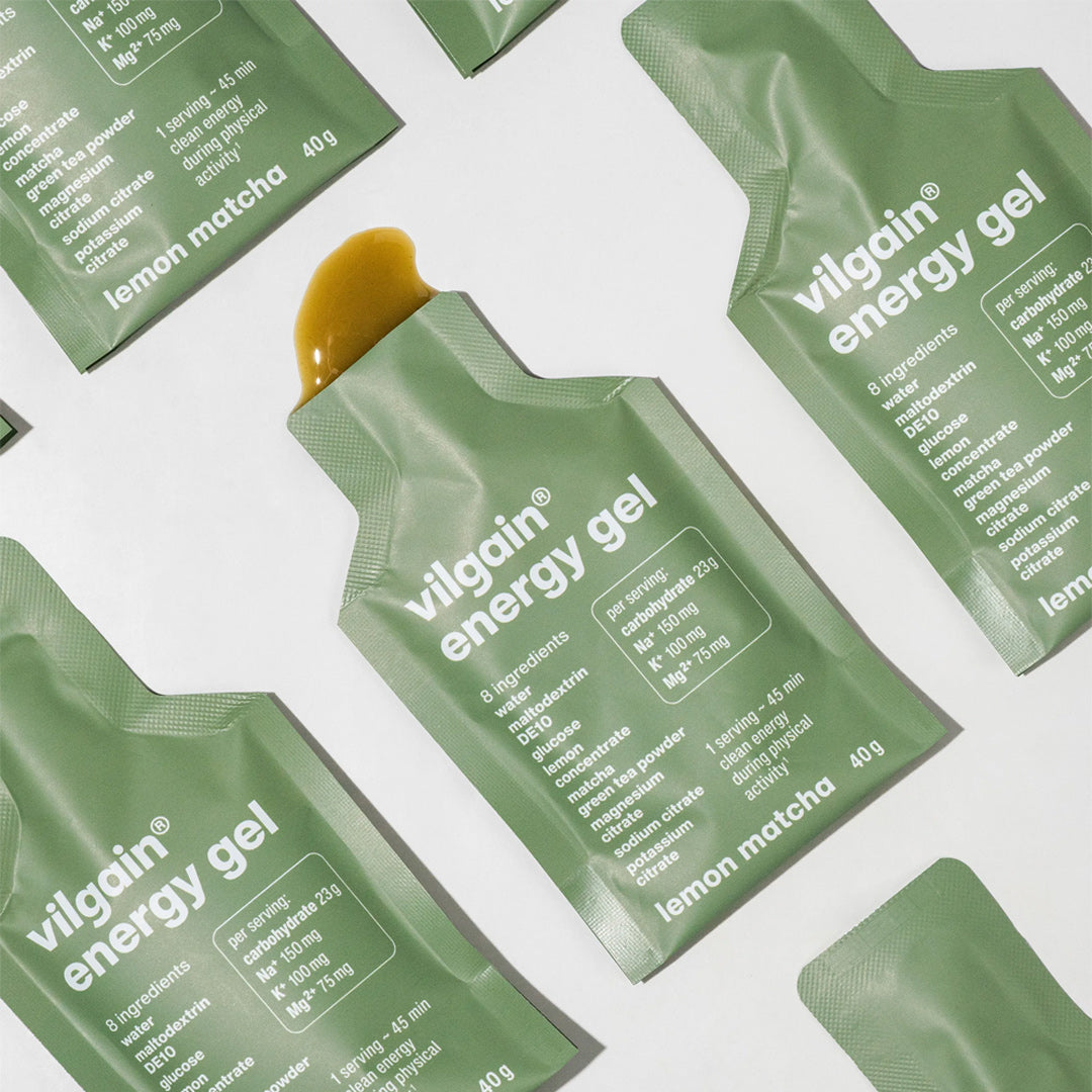 Energie Gel Zitrone und Matcha