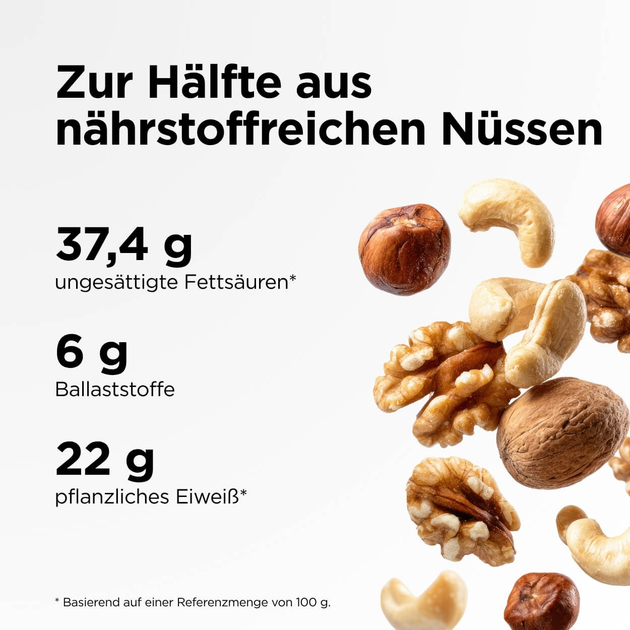 Haselnusscreme mit Molkenprotein von grasgefütterten Kühen
