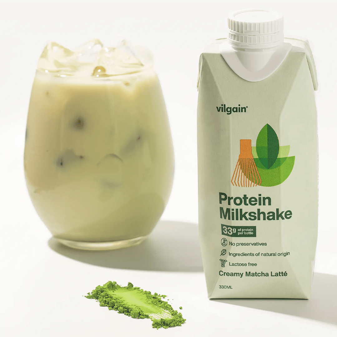 Protein Milchshake Cremiger Matcha Latte