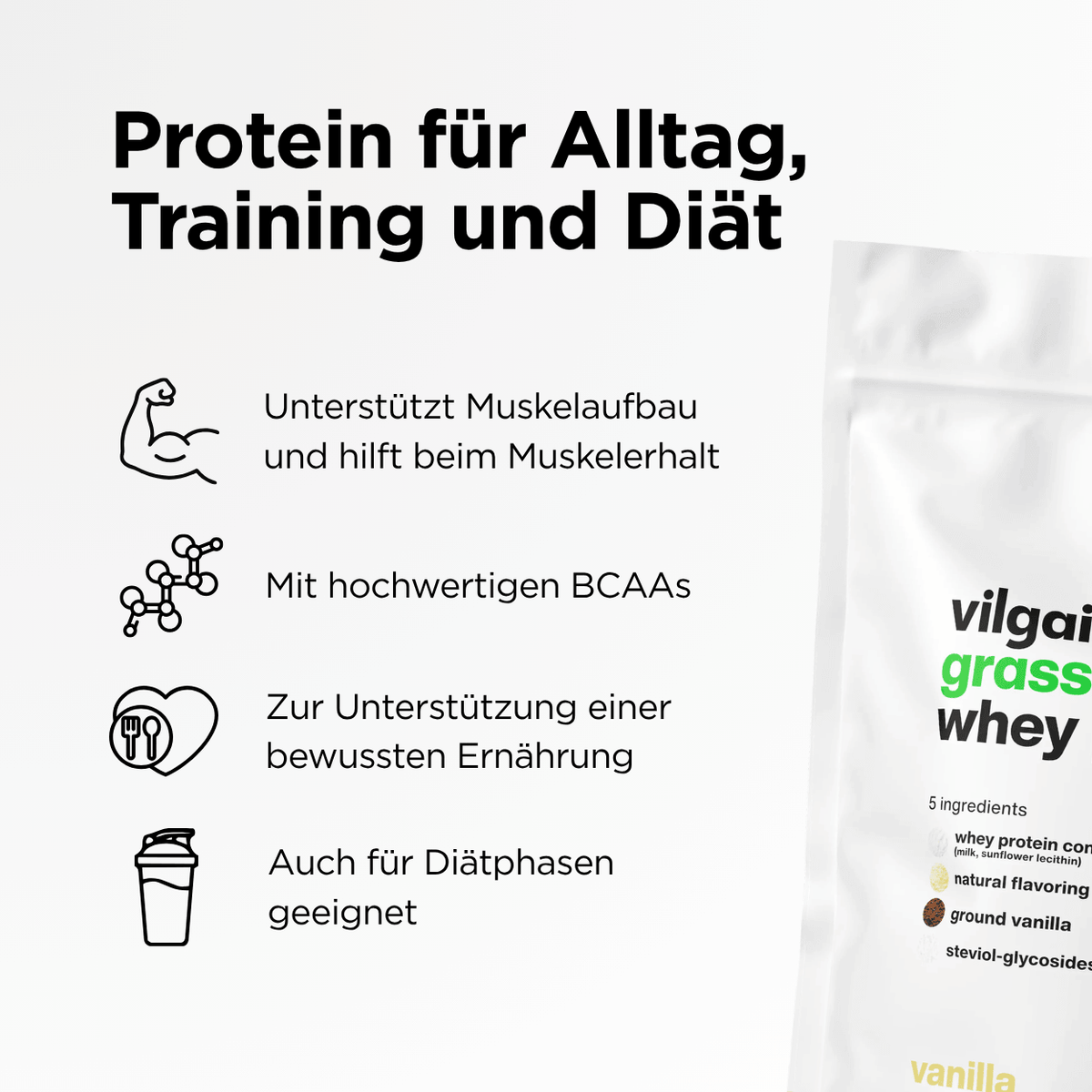 Weidemilch Whey Protein Vanille