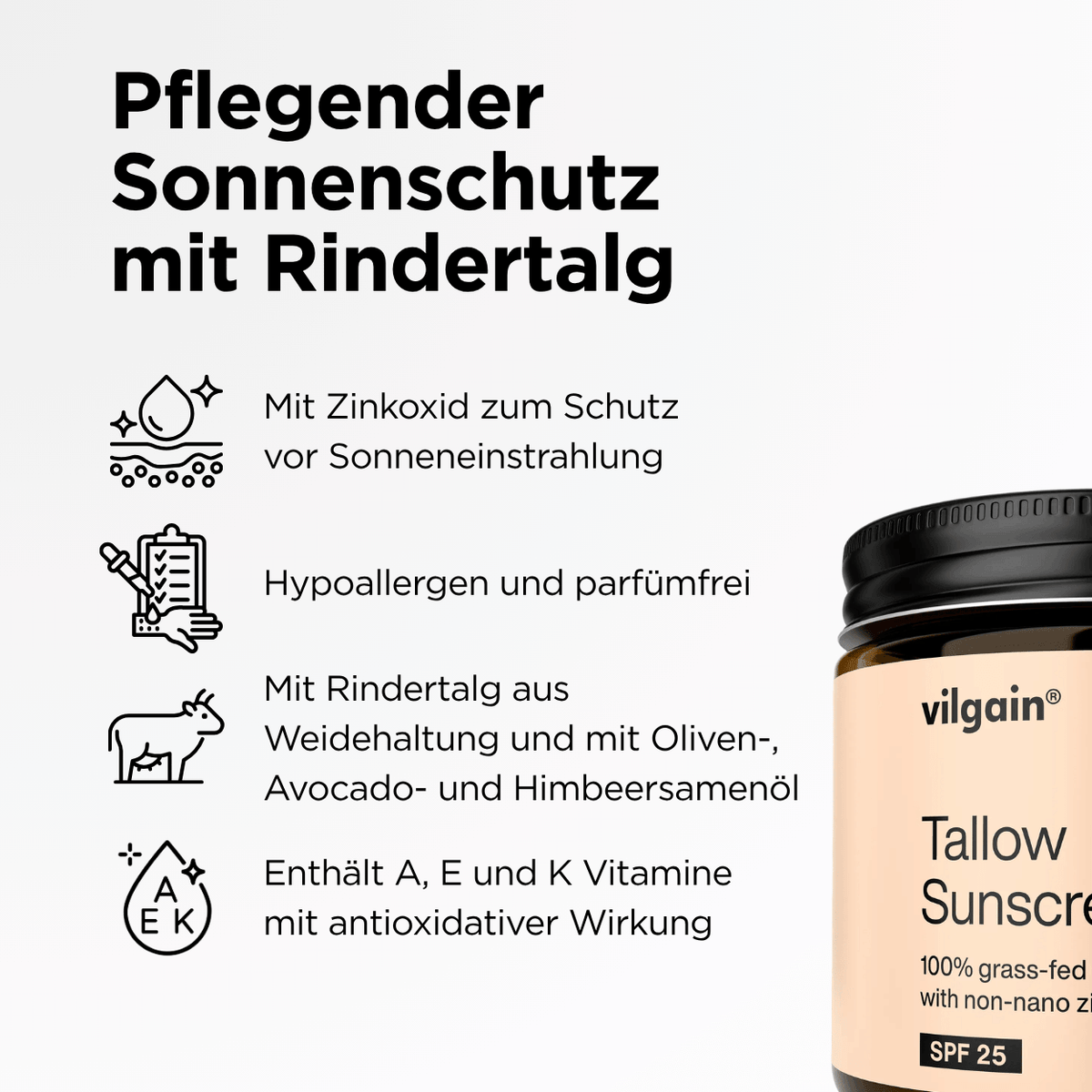 Bio Rindertalg Balsam mit Sonnenschutz