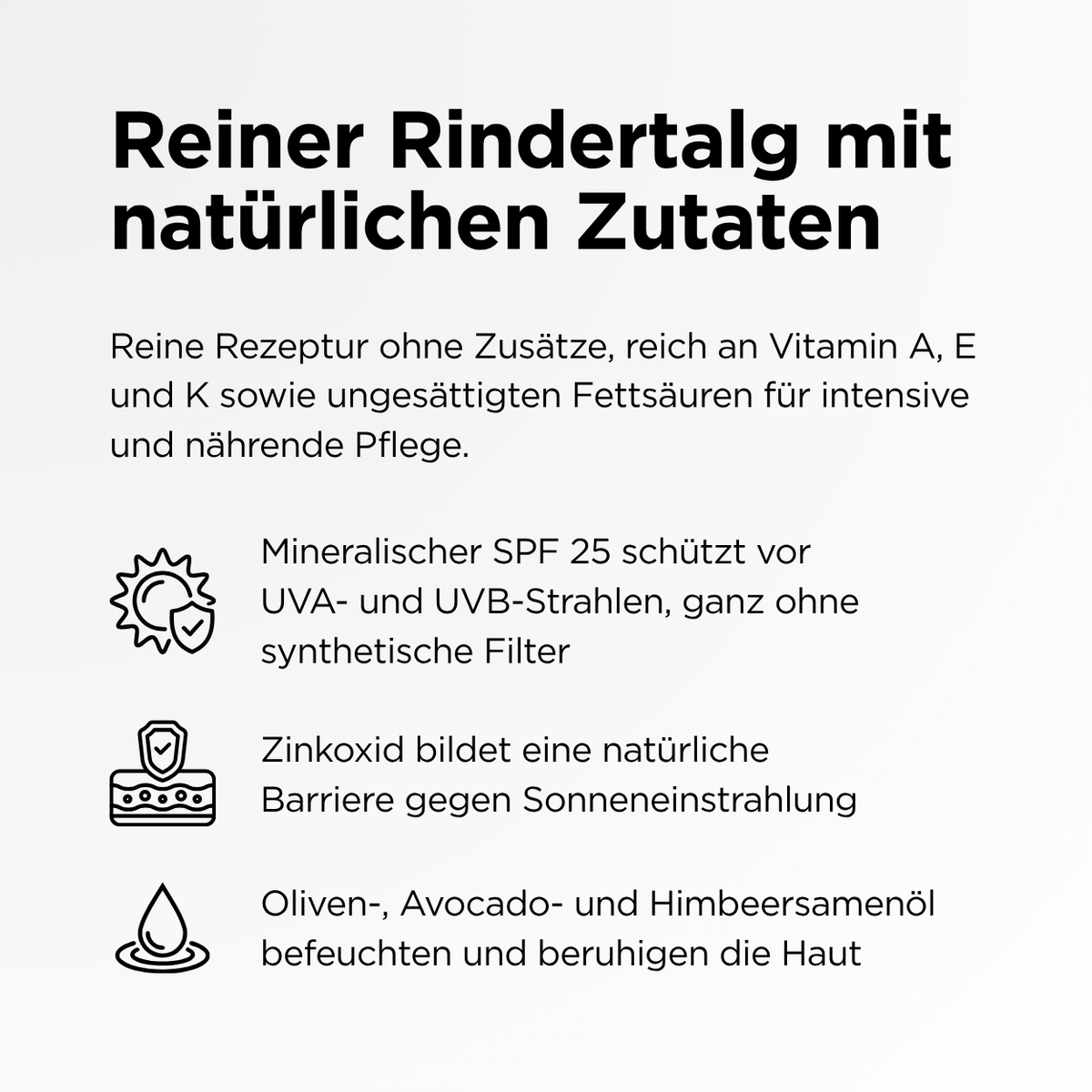 Bio Rindertalg Balsam mit Sonnenschutz