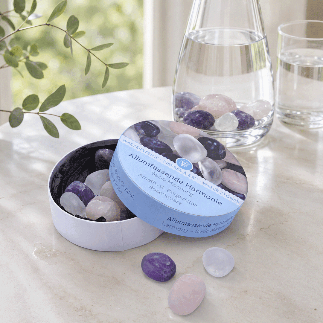 Wassersteine Grundmischung „Allumfassende Liebe“ in Geschenkdose