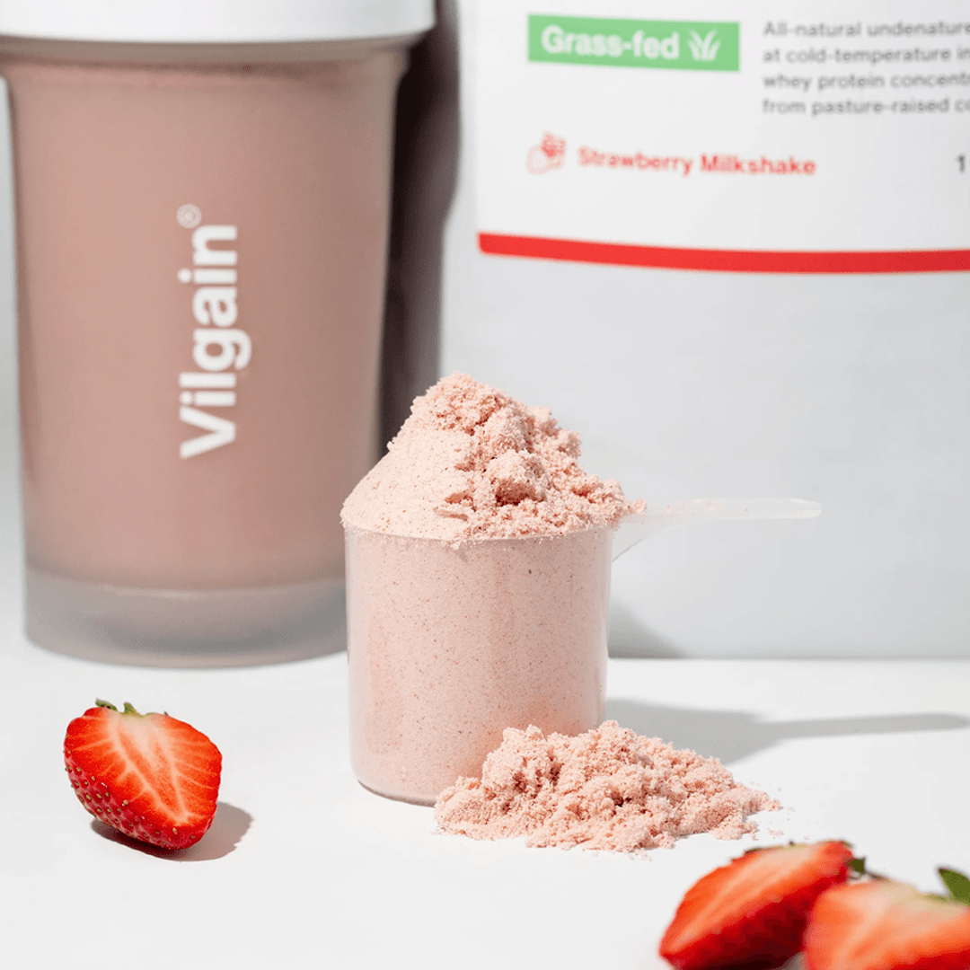 Weidemilch Whey Protein Erdbeere