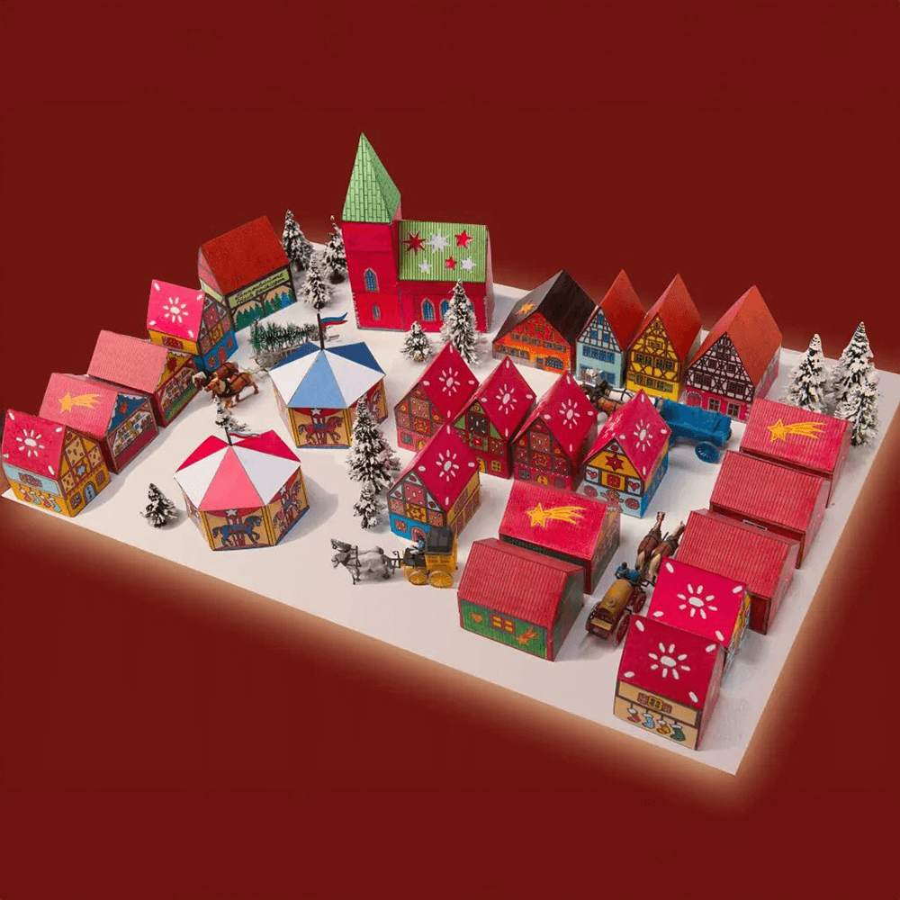 Weihnachtsmarkt – Papiermodell