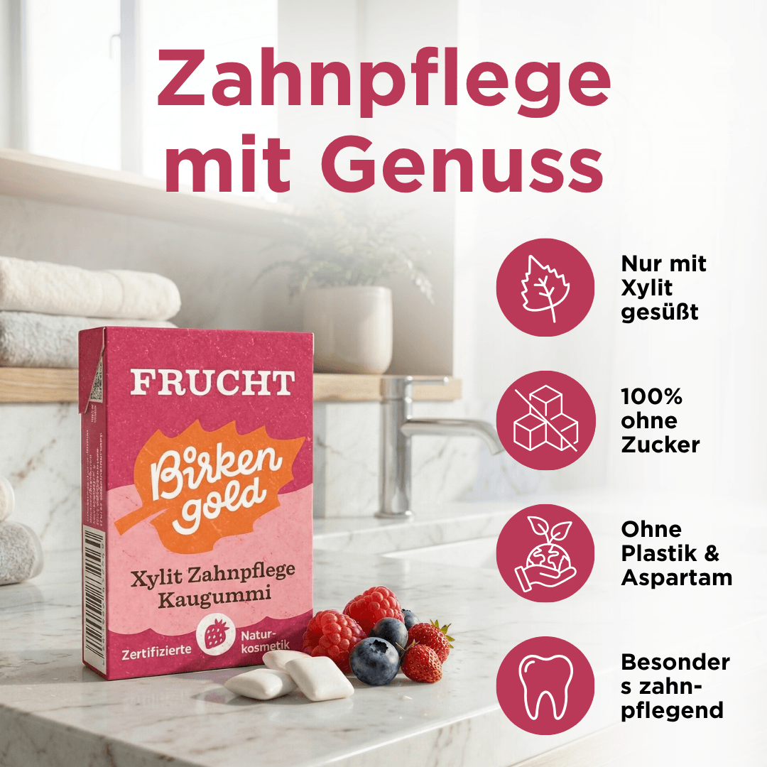 Xylit Zahnpflege Kaugummi Frucht