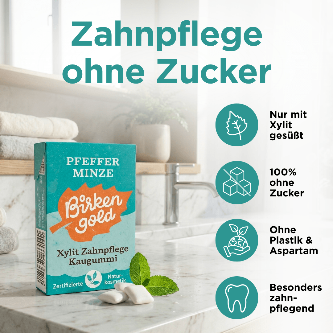 Xylit Zahnpflege Kaugummi Pfefferminze