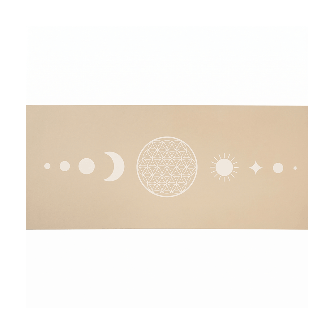 Premium Yoga und Pilates Matte mit „Blume des Lebens“