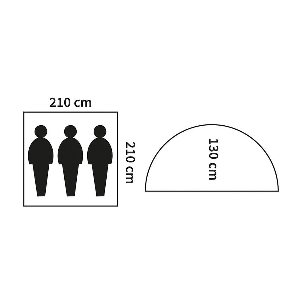 Zelt „Monodom“ für bis zu 3 Personen