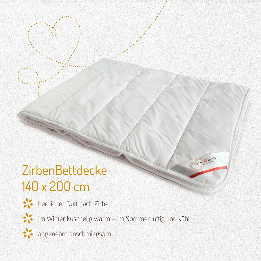 Zirben Bettdecke 140 x 200 cm