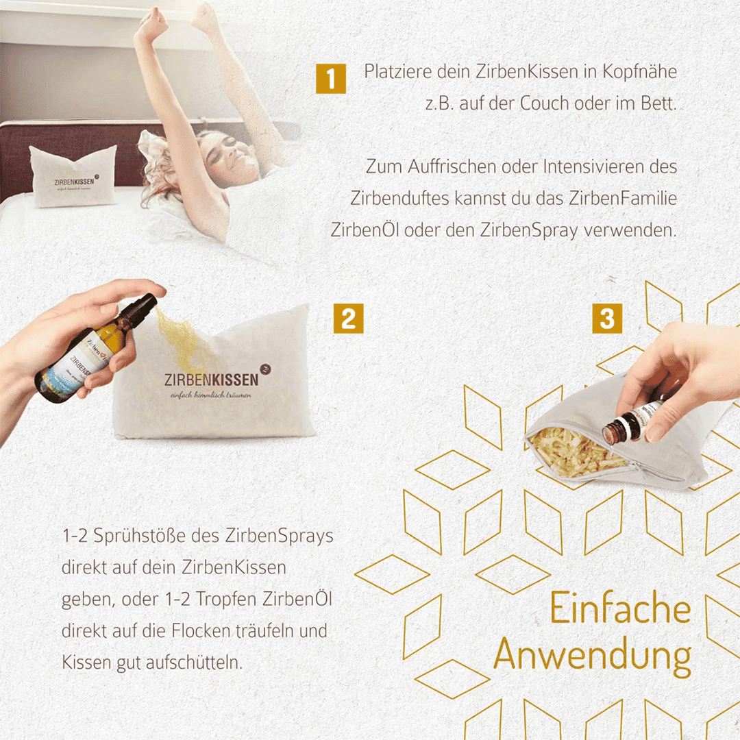 „Gute Nacht“ Zirben Geschenkset