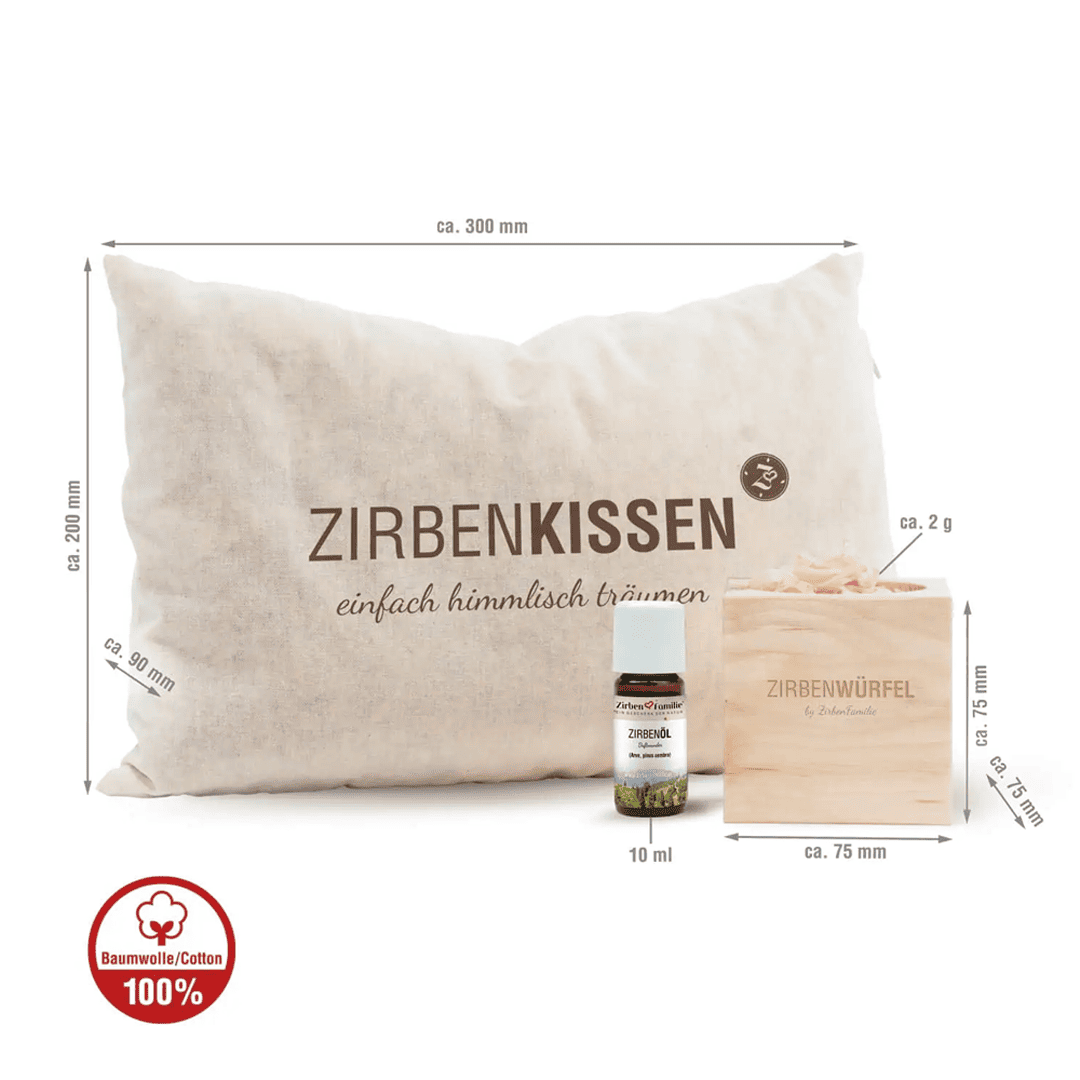 „Gute Nacht“ Zirben Geschenkset