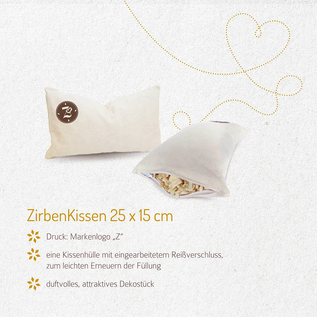 Zirben Kissen 25 x 15 cm