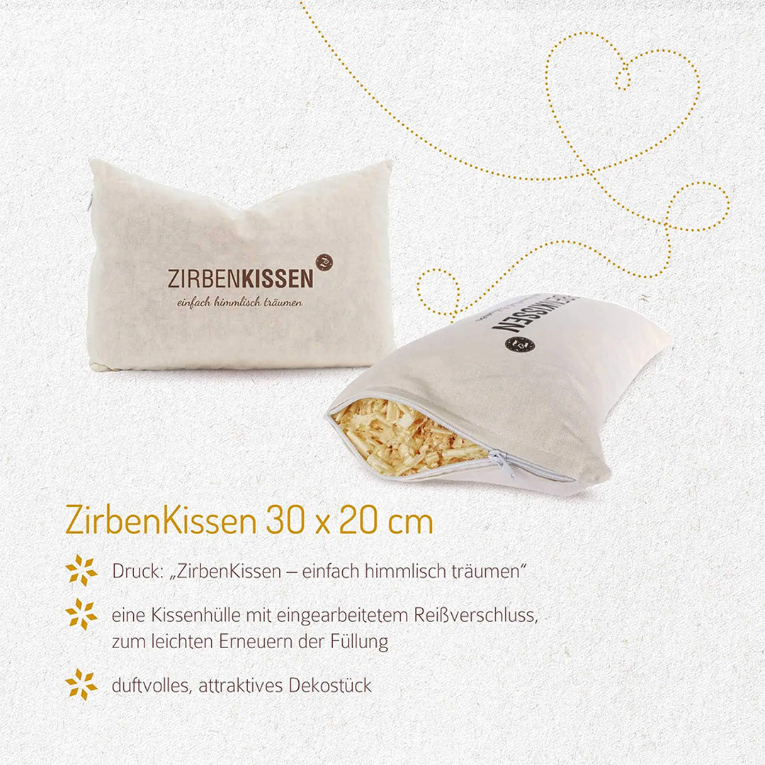 Zirben Kissen 30 x 20 cm
