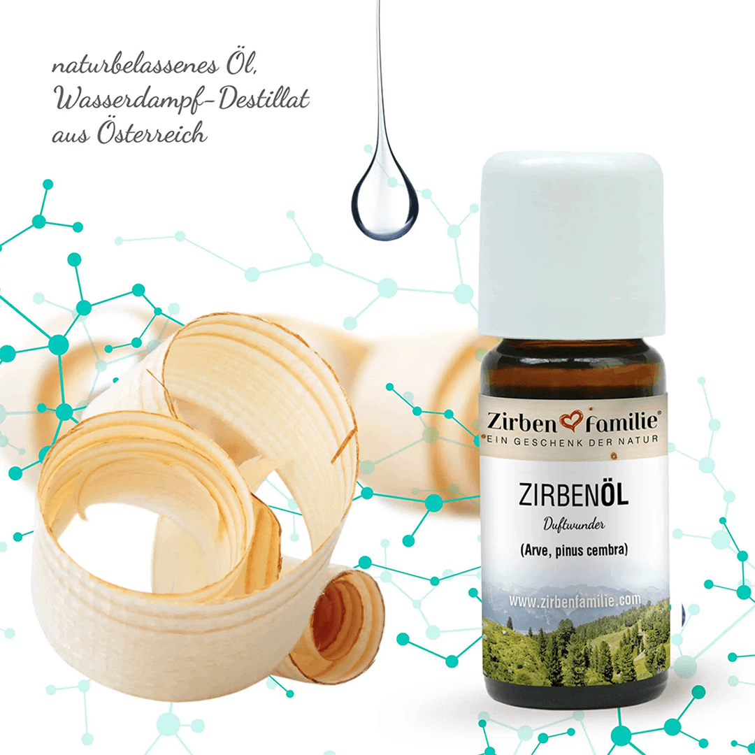 Ätherisches Zirbenöl – 100 % naturrein (10 ml)