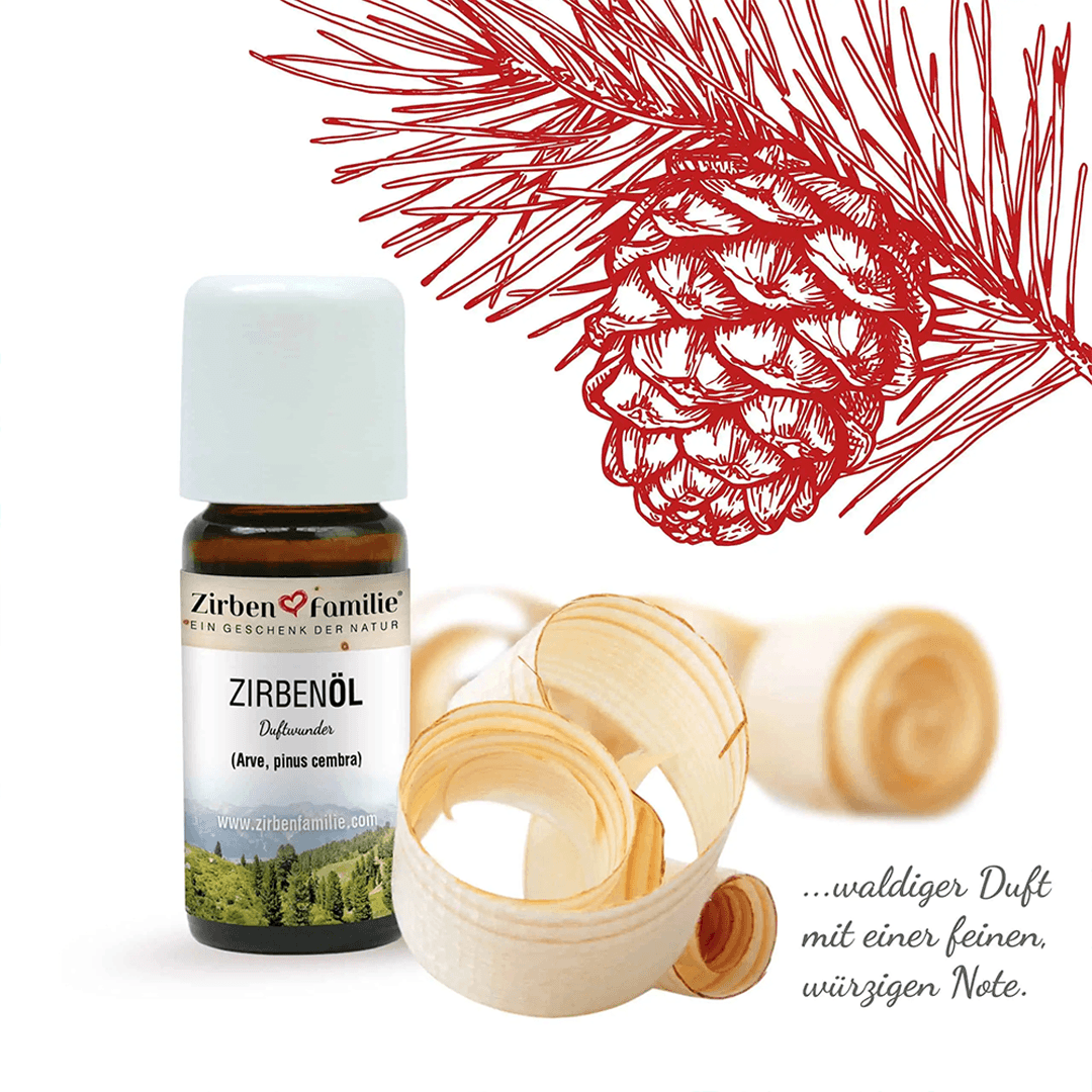 Ätherisches Zirbenöl – 100 % naturrein (10 ml)