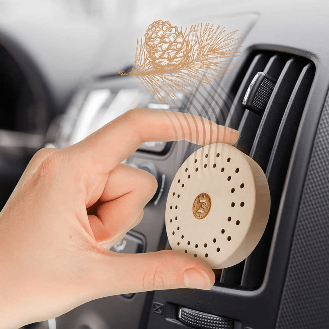 ZirbenScheiberl Autoduftstecker