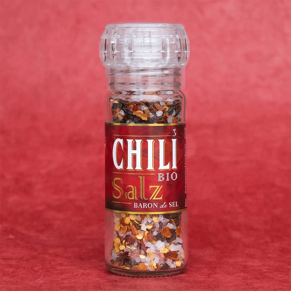 Bio Chili Salz Keramikmühle (75g)
